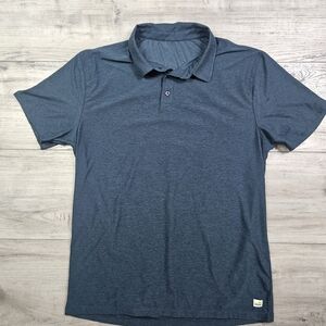 Vuori Men's Blue Polo Shirt